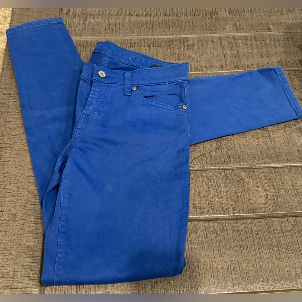 7 For All Mankind Vibrant Royal Blue Jeans